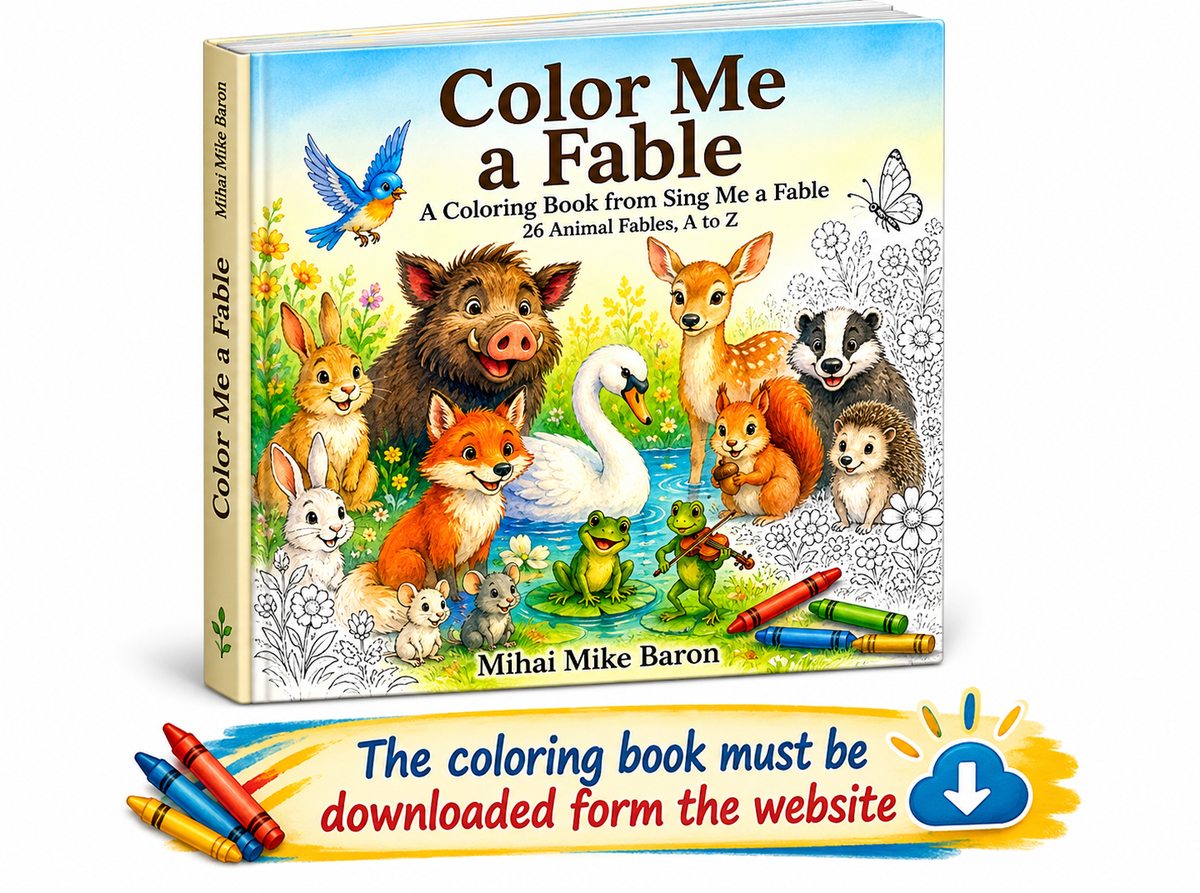 Color Me a Fable: 156-Page Colouring Book